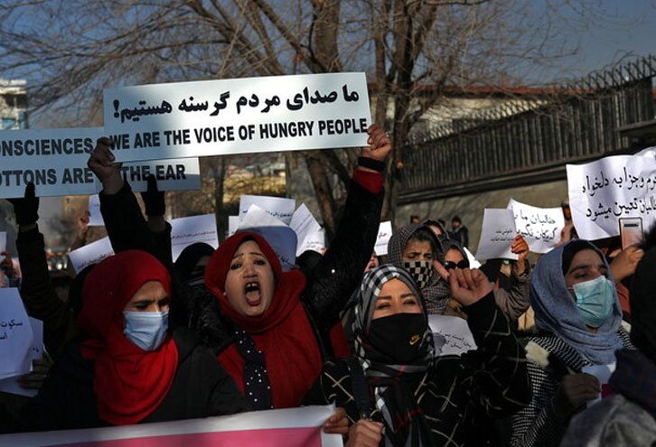 مظاهرة حاشدة في كابل للمطالبة بالإفراج عن أصول أفغانستان المجمدة